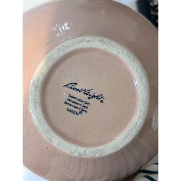 Vintage Russel Wright Pink Oneida Speckled Midcentury Pottery Teapot - Picture 5 of 8